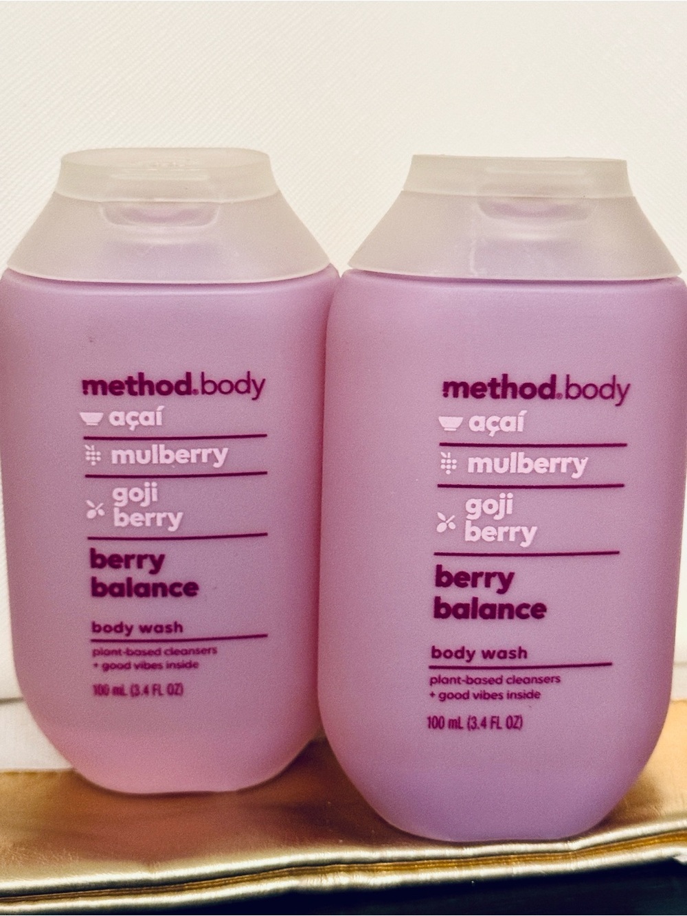 Method Body Berry Balance Body Wash Mulberry Açaí Goji Two Bottles